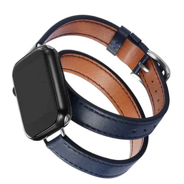 İnce Double Tour Serisi – Apple Watch Deri Kordon