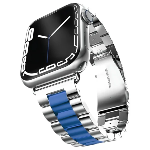 Çift Ton Metal Serisi - Apple Watch Çelik Kordon