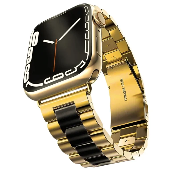 Çift Ton Metal Çelik Apple Watch Kordon