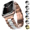 Çift Ton Metal Çelik Apple Watch Kordon