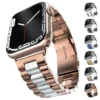 Çift Ton Metal Serisi - Apple Watch Çelik Kordon