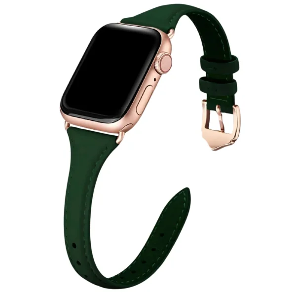 İnce Rosegold Serisi – Apple Watch Deri Kordon