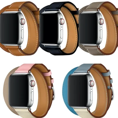 Double Tour Serisi – Apple Watch Deri Kordon