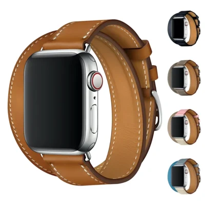 Double Tour Serisi – Apple Watch Deri Kordon