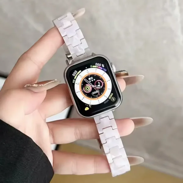 İnce Granit Gümüş Apple Watch Kordon