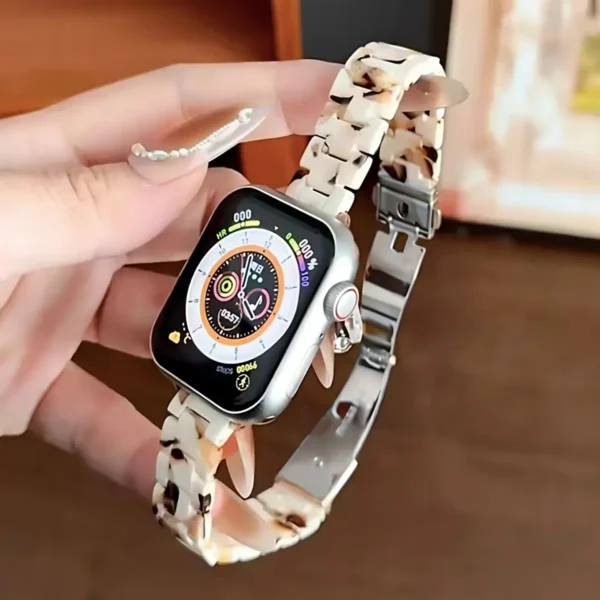 İnce Granit Gümüş Apple Watch Kordon